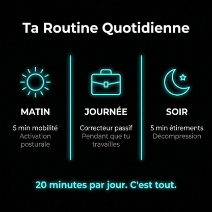 Le Protocole ERGO-BACK — Correcteur de Posture & Programme 30 Jours